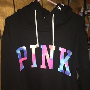 pink hoodie